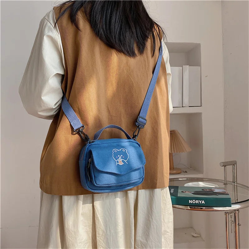 Women Cartoon Print Mini Handbag Crossbody Purse