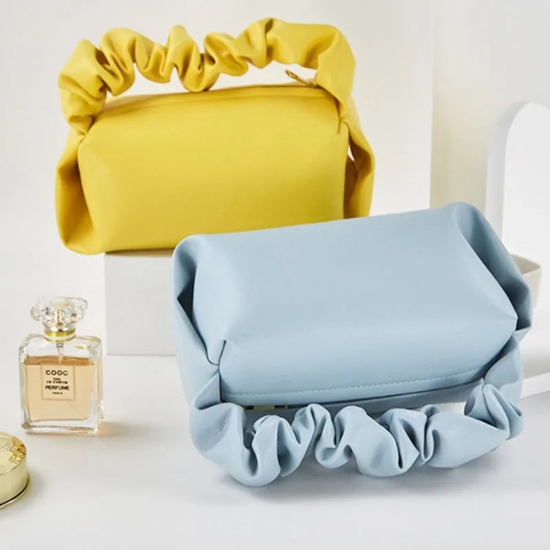 Small Women Handbag Portable Cloud Bag PU Leather