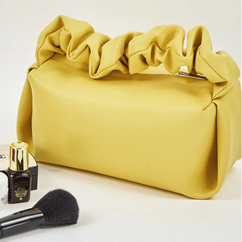 Small Women Handbag Portable Cloud Bag PU Leather