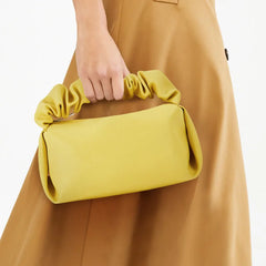 Small Women Handbag Portable Cloud Bag PU Leather