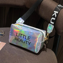 Women Laser Crossbody Messenger Shoulder Bag PVC Jelly Small Tote
