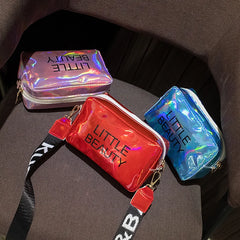 Women Laser Crossbody Bag Small Tote Messenger Jelly PVC