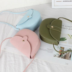 Small Women PU Leather Handbag Solid Ladies Bags Clutch Crossbody Shoulder Bag