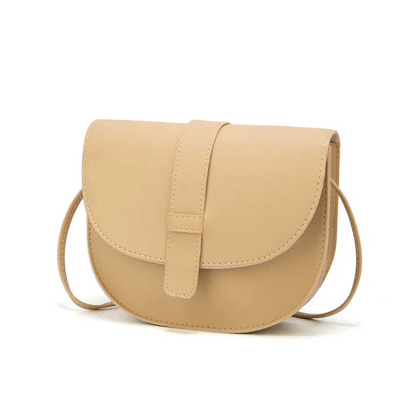 Small Women Purse Shell Shoulder Messenger Bag Solid Yellow Crossbody Bag