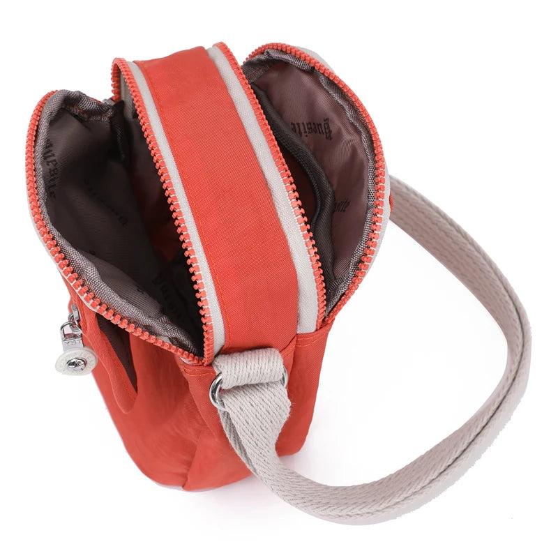 Small Women Shoulder bag Soft strap Female Mini Messenger Bag Ladies Nylon Cross