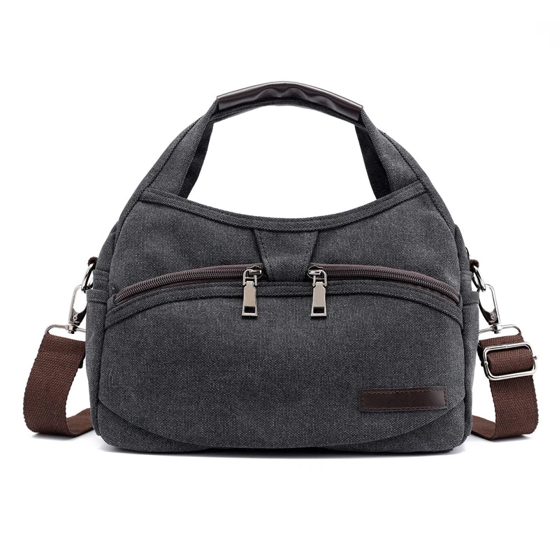 Solid Women Tote Bag Canvas Shoulder Handbag