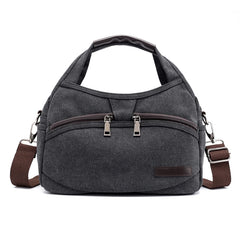 Solid Women Tote Bag Canvas Shoulder Handbag
