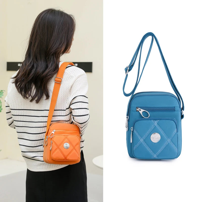 Small Women Shoulder CrossBody Bag Nylon Female Mini Messenger Bag