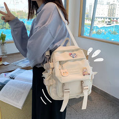 Waterproof Mini Women's Backpack Girls School Bag Casual Nylon Bag