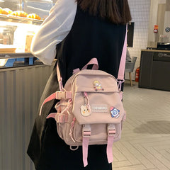 Waterproof Mini Women's Backpack Girls School Bag Casual Nylon Bag