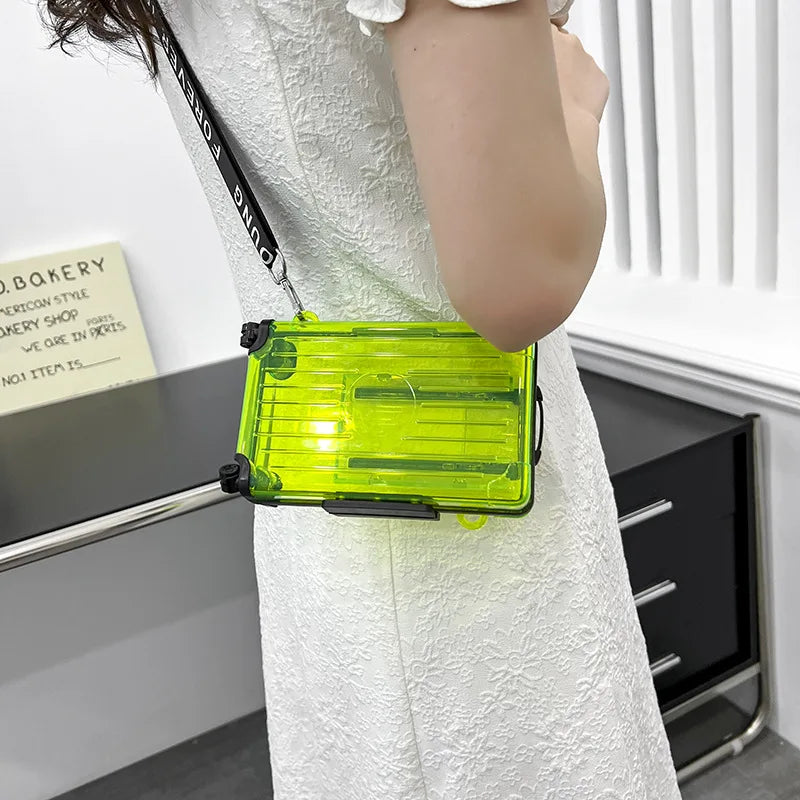 Small Transparent Crossbody Bag for Women