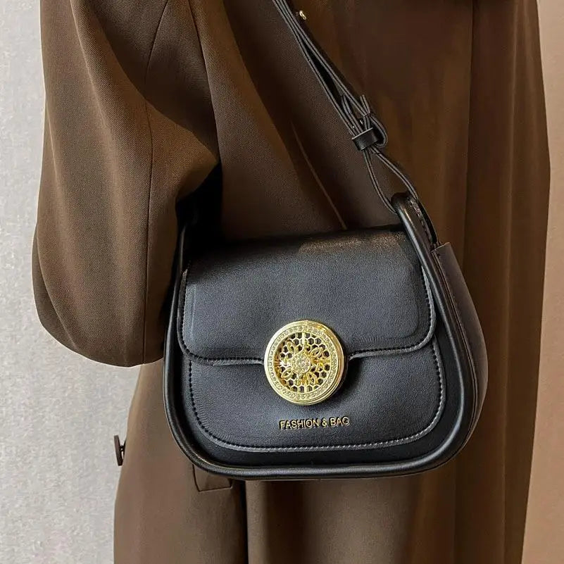 Small Women's Single Shoulder Crossbody Bag Wallet Texture Square Bag
