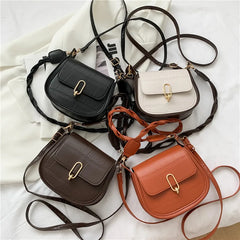 Small Square Bag Strap Solid Shoulder Messenger Bag