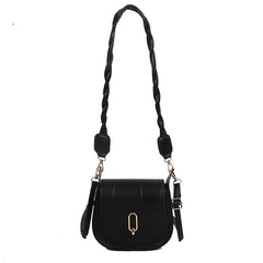 Small Square Bag Strap Solid Shoulder Messenger Bag
