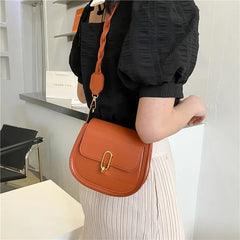 Small Square Bag Strap Solid Shoulder Messenger Bag