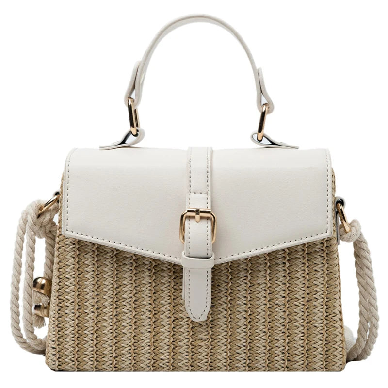 Straw Box Mini Messenger Bag Women Casual Niche Handbag