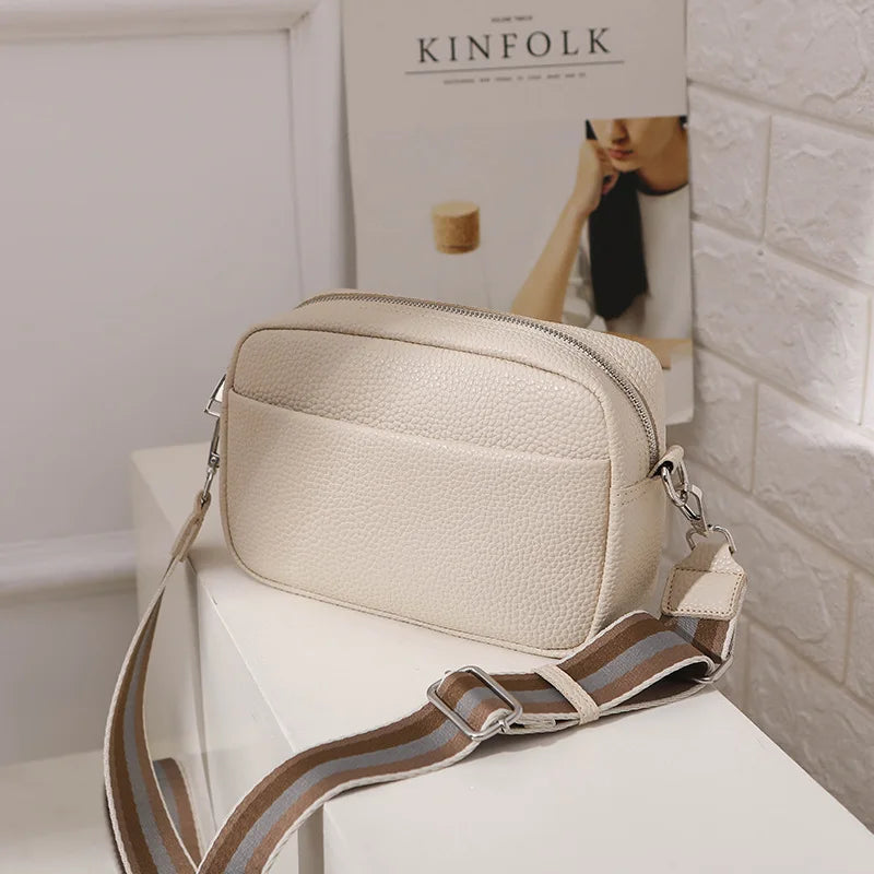 Summer PU Leather Crossbody Bag for Women, Small Flap Shoulder Bag