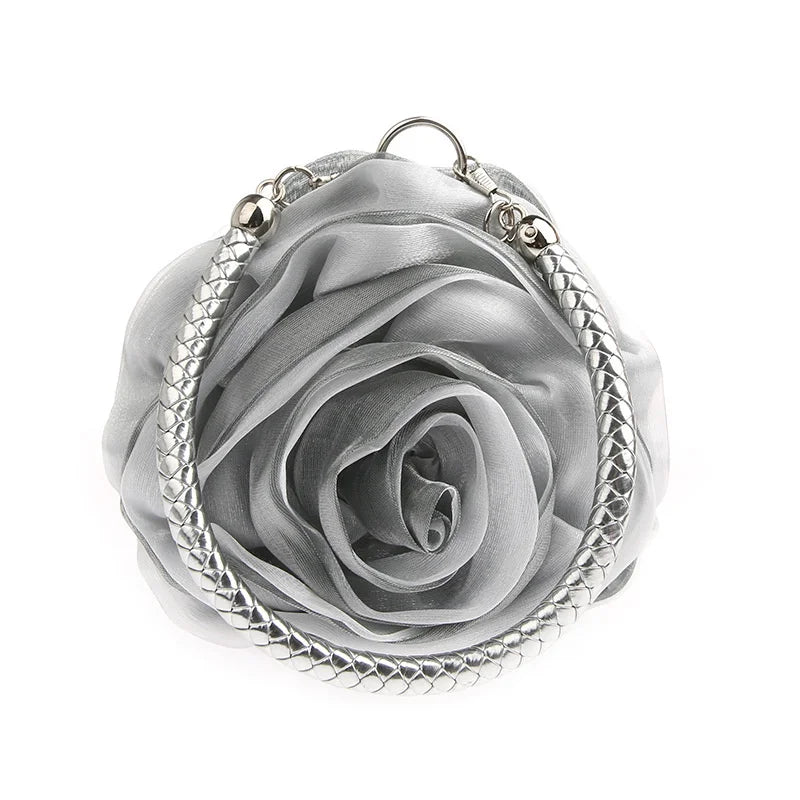 Portable Double-Sided Flower Bag Women's Small Bag Dress Bag
