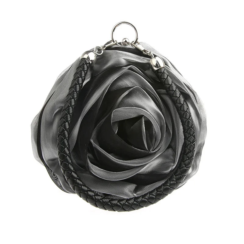 Portable Double-Sided Flower Bag Women's Small Bag Dress Bag