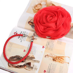 Portable Double-Sided Flower Bag Women's Small Bag Dress Bag