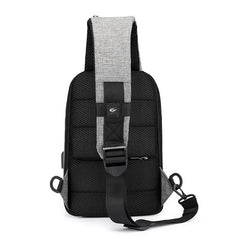 Men Messenger Bag USB Charge Waterproof Sling Chest Crossbody Bags