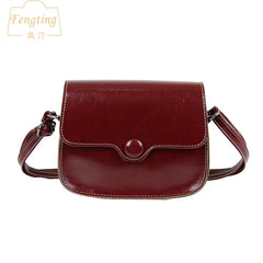Small Vintage PU Leather Crossbody Handbag FTB074