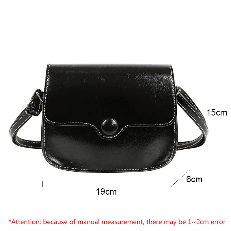 Small Vintage PU Leather Crossbody Handbag FTB074
