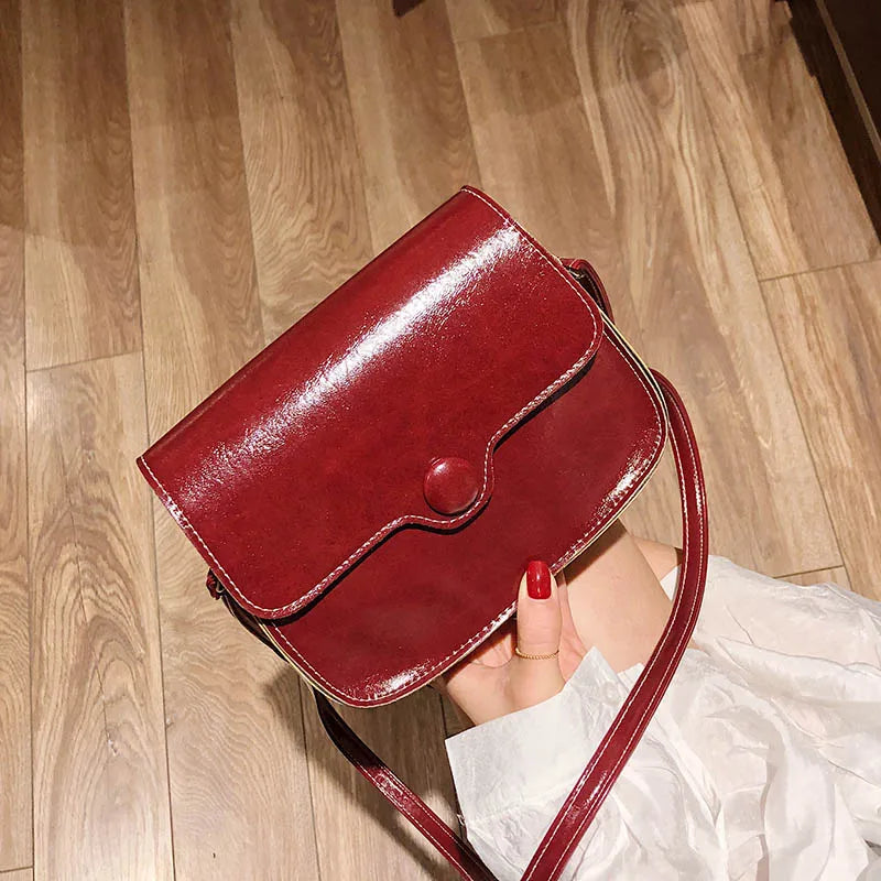 Small Vintage PU Leather Crossbody Handbag FTB074