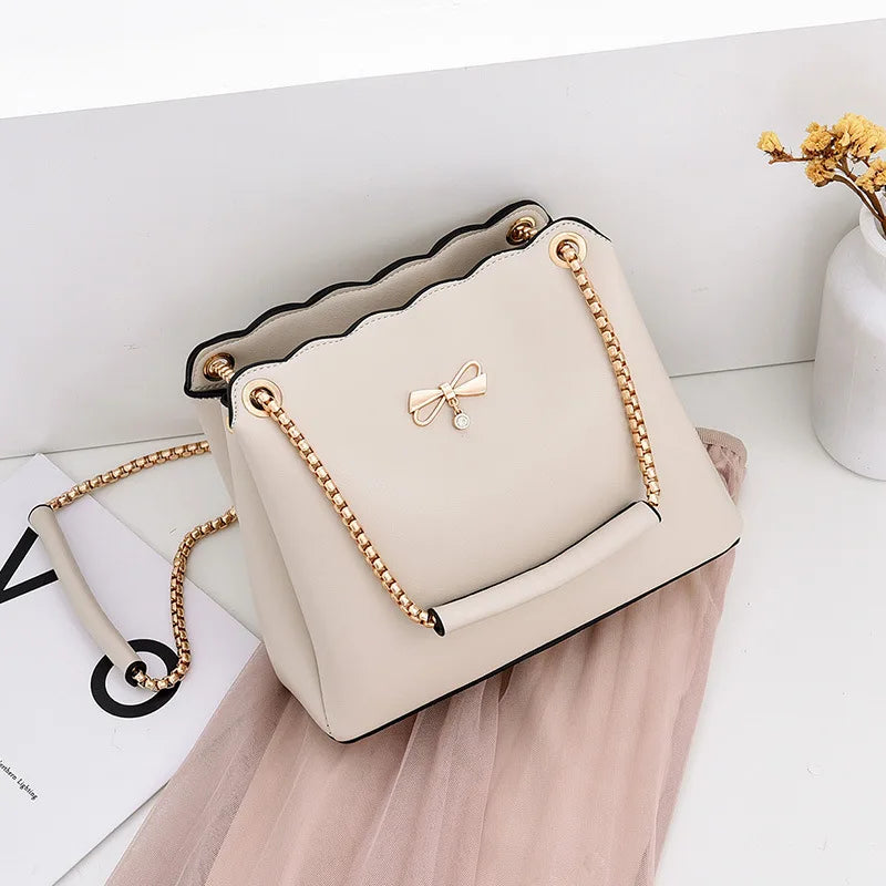 Sweet Lady Handheld Bow Tie Bag Crossbody Bag