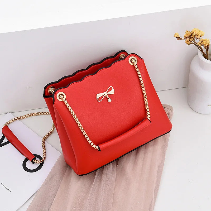 Sweet Lady Handheld Bow Tie Bag Crossbody Bag