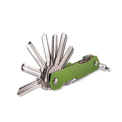 Compact Key Organizer Holder Pouch Bag Keychain Case Aluminum Wallet