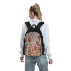 Snail In The Flowers Backpacks Men's and Women's Backpack