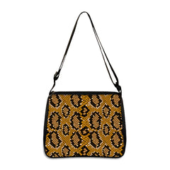 Snake Print Shoulder Bag Snake-Shaped Handbag Messenger Bags Woman