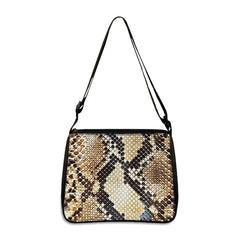 Snake Print Shoulder Bag Snake-Shaped Handbag Messenger Bags Woman