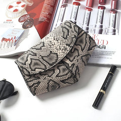 Snake Pattern Fanny Pack Women's Waist Bag Streetwear Chest Bag Mini Heart Type
