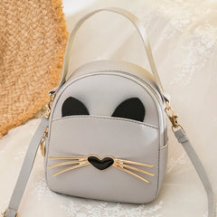 Solid Leather Backpack Shoulder Bag For Men Women