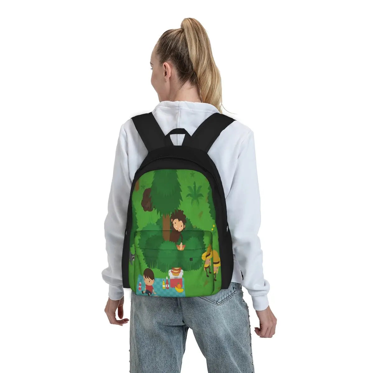 Sasquatch Picnic Backpack Vintage Men's Women's Bags