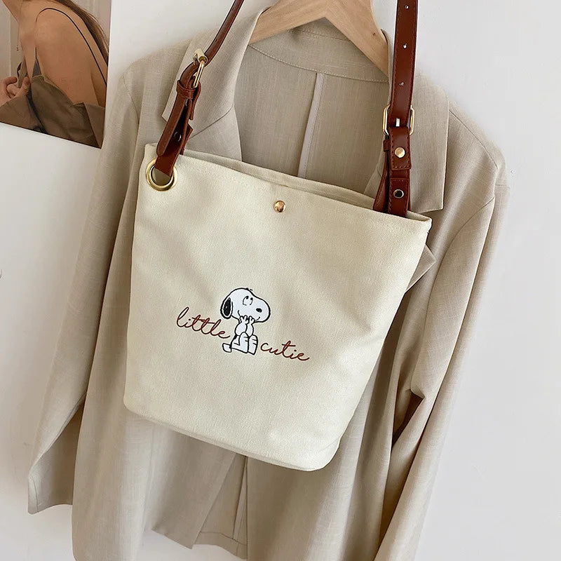 Fashion Satchel Bag for Women Canvas Tote Shopping Handbag