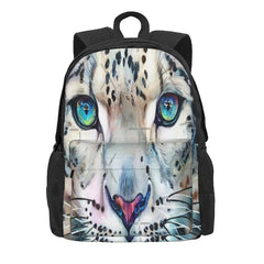 Snow Leopard 2 Backpacks Men's Women Bag Eco Friendly Back Packs Bag
