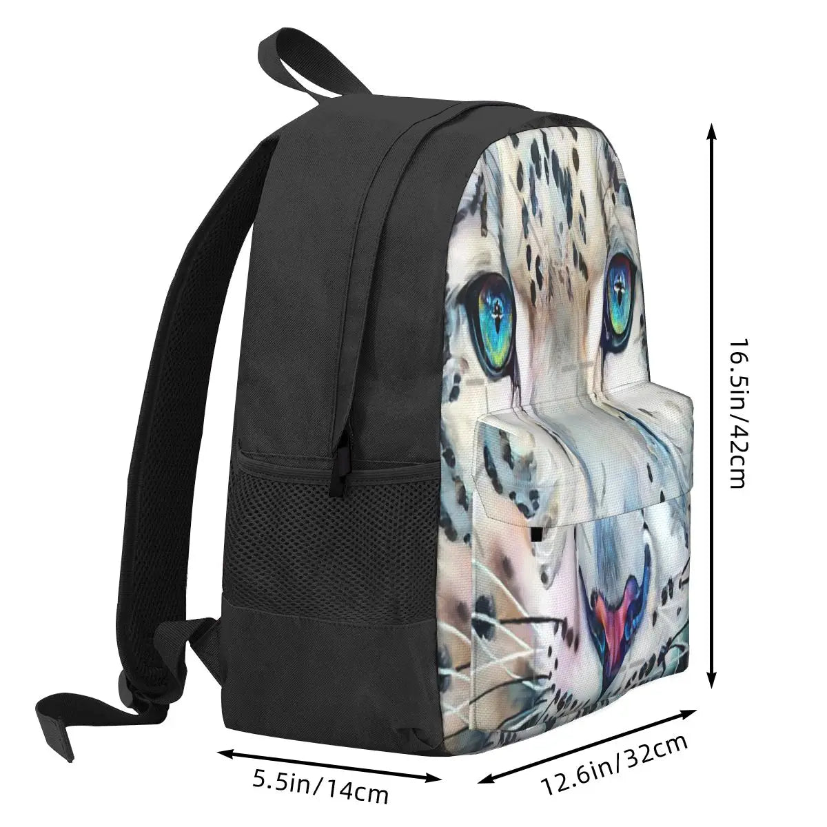 Snow Leopard 2 Backpacks Men's Women Bag Eco Friendly Back Packs Bag