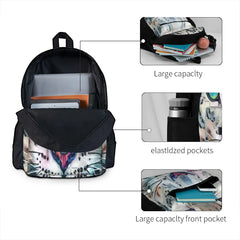 Snow Leopard 2 Backpacks Men's Women Bag Eco Friendly Back Packs Bag