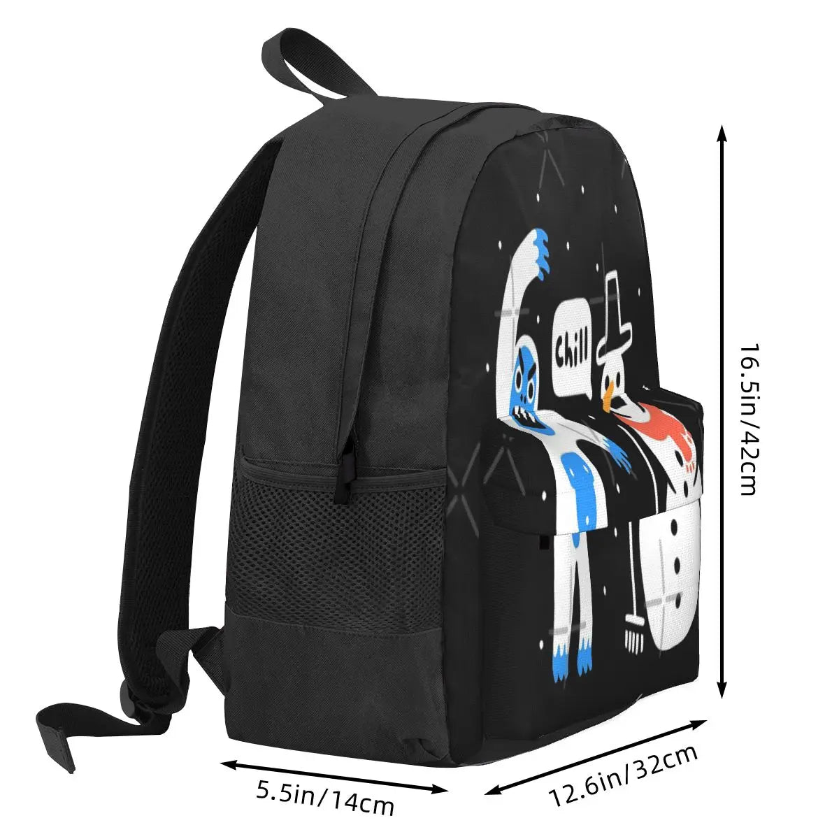 Snowman Bros Backpacks Men's Women's Bag Travel Backpack
