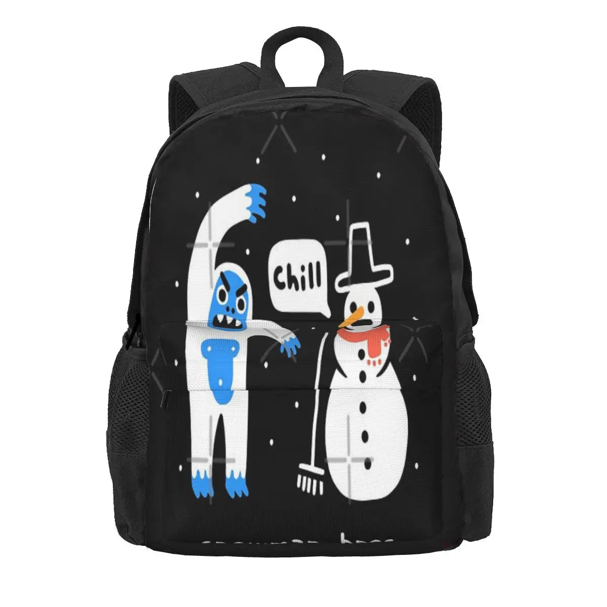 Snowman Bros Backpacks Men's Women's Bag Travel Backpack