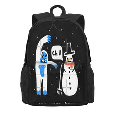 Snowman Bros Backpacks Men's Women's Bag Travel Backpack