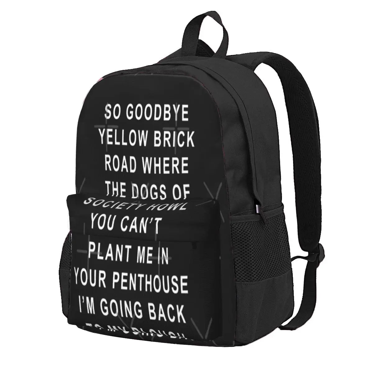 Goodbye Yellow Brick Road Backpacks - Unisex Kpop Backpack with Zip and Pockets