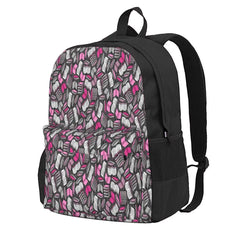 So Many Books Backpacks Men's & Women's School Bags Zipper Close