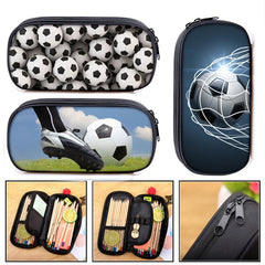 Soccerly Print Cosmetic Cases Pencil Bag Boys School Bags Kids Pencil Box