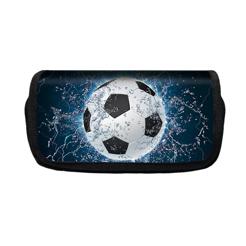 Kids Soccerly/Footbally Print Pencil Bag
