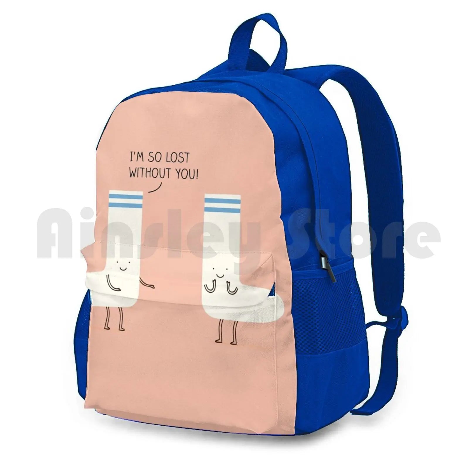 Socks Love Outdoor Hiking Backpack Riding Climbing Sports Bag