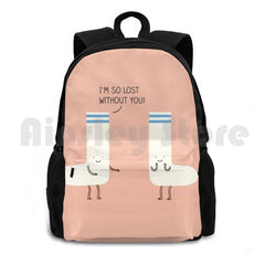 Socks Love Outdoor Hiking Backpack Riding Climbing Sports Bag